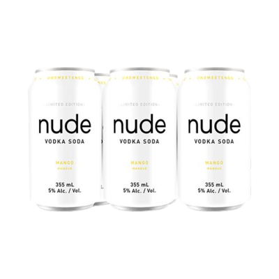 Nude Vodka Soda Mango 6 Cans Coolers Parkside Liquor Beer Wine