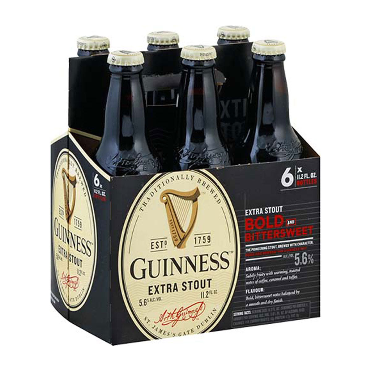Guinness Beer, Extra Stout 6 Ea, Porter & Stout