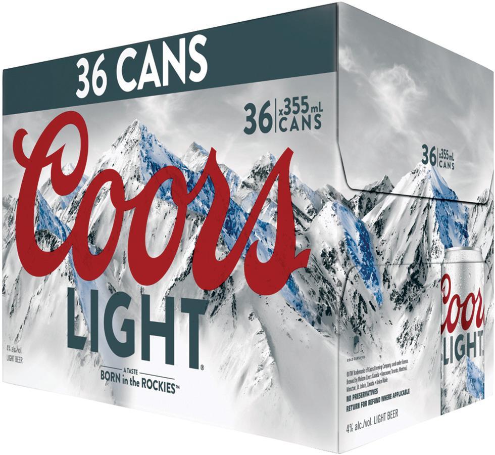 Coors Light 36 Cans > Beer > Parkside Liquor Beer & Wine