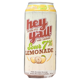 Hey Y'all Sour 7% Lemonade 473ml