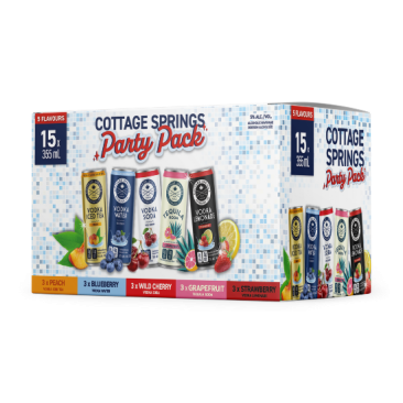 Cottage Springs Vodka Water Variety Pack 12 Cans