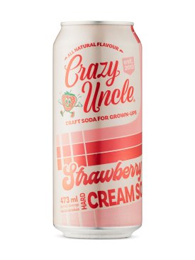 Crazy Uncle Strawberry Cream Soda 473ml