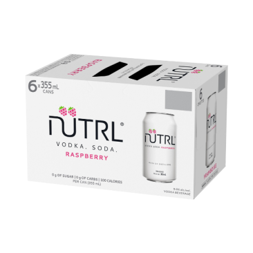 Nutrl Vodka Soda Raspberry 6 Cans