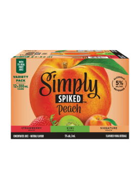 Simply Spiked Peach 12 Cans
