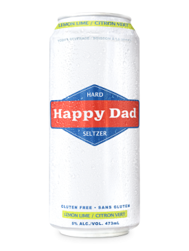 Happy Dad Hard Seltzer Lime 4 Cans 