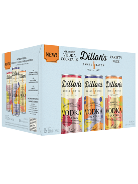 Dillon's Vodka Cocktails Varity Pack 12 Cans