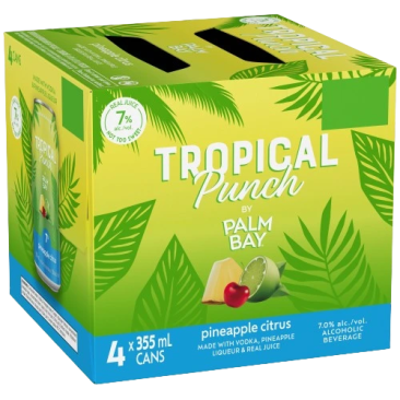 Palm Bay Pineapple Citrus Tropical Punch 4 Cans