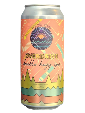 Polyrhythm Brewing Overdrive Double Hazy IPA 4 Cans