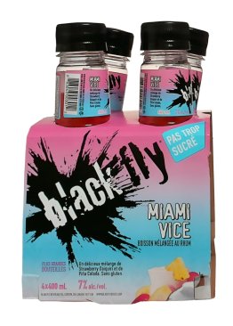 Black Fly Rum Miami Vice 4 Bottles