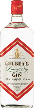 Gilbery London Dry Gin 750ml