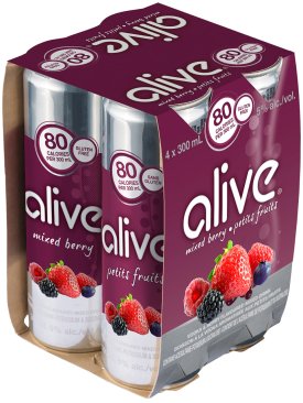 Alive Mixed Berry 4 Cans
