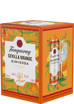 Tanqueray Sevilla Orange Gin & Soda 4 Cans