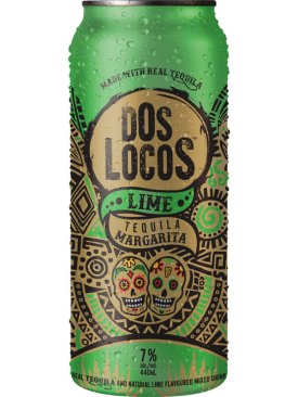 Dos Locos Lime Margarita 440ml