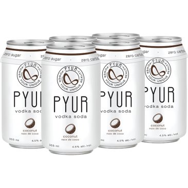 Pyur Vodka Soda Coconut 6 Cans