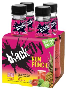 Black Fly Rum Punch 4 Bottles