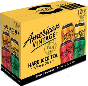 American Vintage Iced Tea Mixer Pack 12 Cans