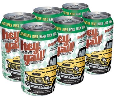 Hey Y'all Southern Mint Tea 6 Cans