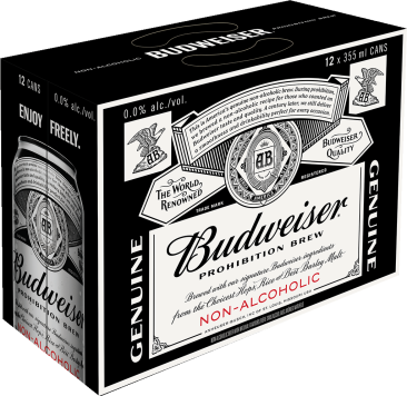 Budweiser Prohibition 0% 12 Cans