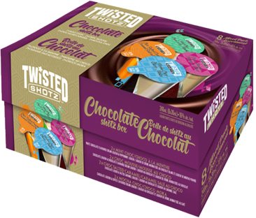 Twisted Shotz Chocolate Box 8x25ml