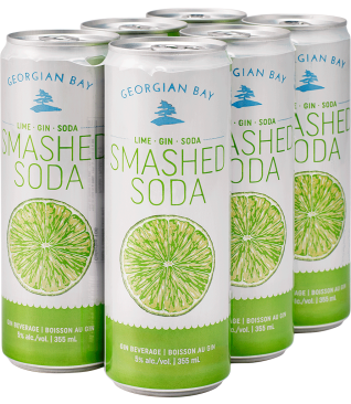 Georgian Bay Lime Smashed Soda 6 Cans