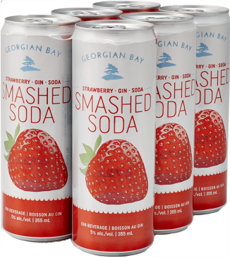 Georgian Bay Strawberry Gin Smashed Soda