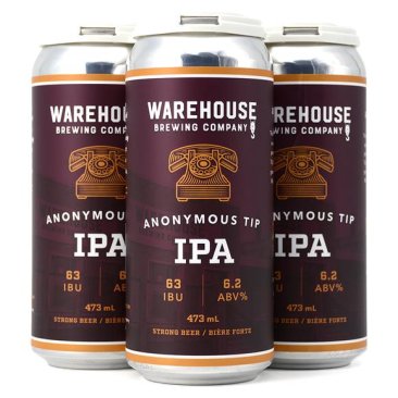 Warehouse Brewing Anonymous Tip IPA