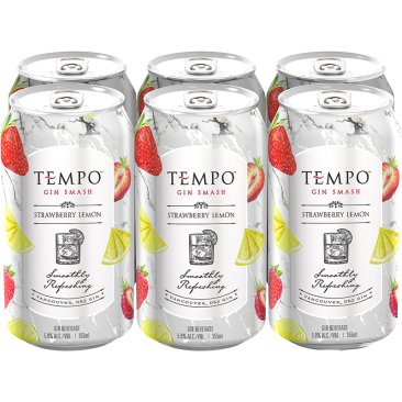 Tempo Gin Smash Strawberry Lemon 6 Cans
