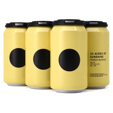 33 Acres Brewing Sunshine French Blance 6 Cans