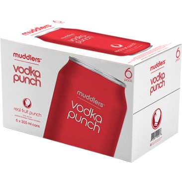 Muddlers Vodka Punch 6 Cans