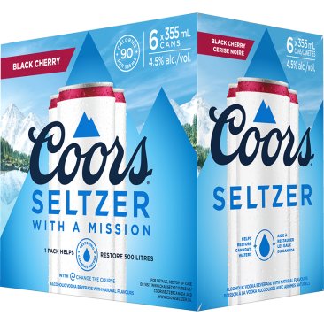 Coors Seltzer Black Cherry 6 Cans