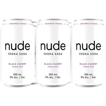Nude Vodka Soda Black Cherry 6 Cans