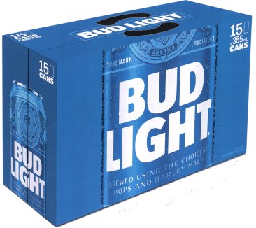 Bud Light 15 Cans