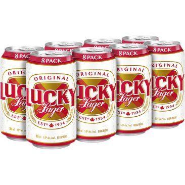 Lucky Lager 8 Cans