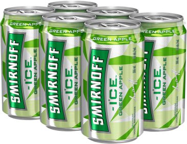 Smirnoff Green Apple 6 Cans