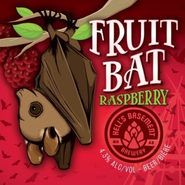Hell's Basement Fruit Bat Raspberry  6 Cans
