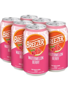 Breezer Watermelon Berry 6 Cans