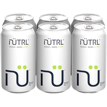 Nutrl Lime Vodka Soda 6 Cans