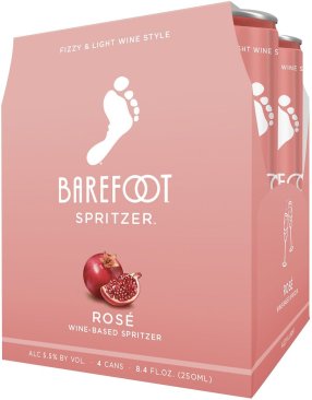 Barefoot Rose Spritzer 4 Cans