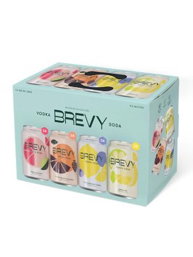 Brevy Vodka Soda Party Pack 12 Cans