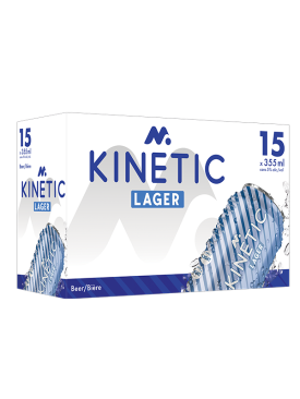 Metas Kinetic Lager Beer 15 Cans 