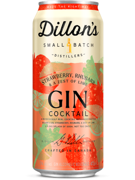 Dillon's Strawberry Rhubarb Rum Gin Cocktail 473ml