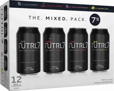 Nutrl 7% Mixer Pack 12 Cans