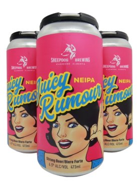 Sheepdog Brewing Juicy Rumour NEIPA 4 Cans 