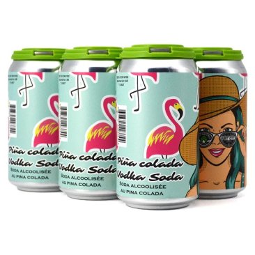 Grit City Pina Colada Vodka Soda 6 Cans