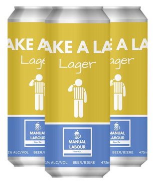 Manual Labour Take A Lap Lager 4 Cans