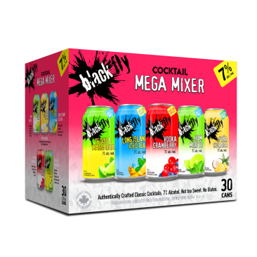 Black Fly cocktail Mega Mixer 30 Cans 