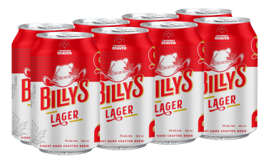 Canadian Beaver Billy's Lager 8 Cans