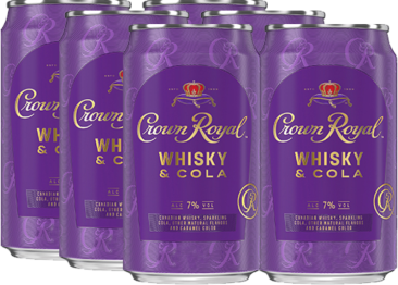 Crown Royal Whiskey Cola 6 Cans