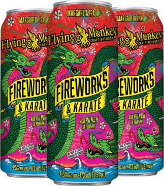 Flying Monkeys Fireworks & Karate Margarita IPA 4 Cans
