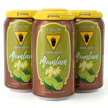 Grizzly Paw Mountain Mule Vodka Beverage 4 Cans